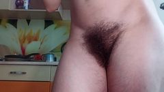 BW_Dolphin: Really Hairy Body Tour. Asshole Open. at Home Alone.