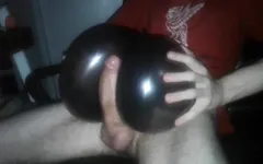 操自制的屁股性玩具与奶油派