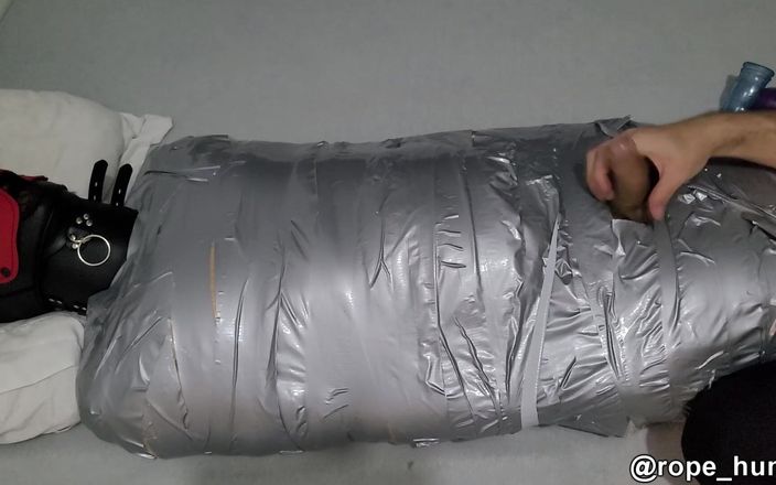 Rope Hunter: Mummified Slave Gets Ruined Orgasm