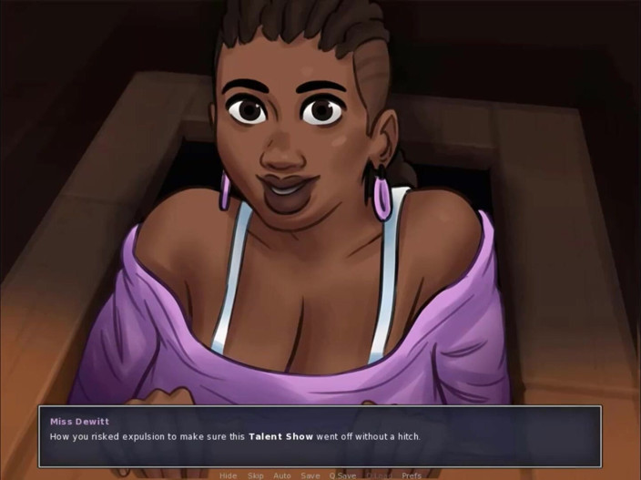 Cartoon Play: Summertime saga part 214 - black music teacher sucks
