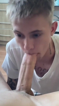 Sweet Guy Sucks Big Cock and Brings to Orgasm