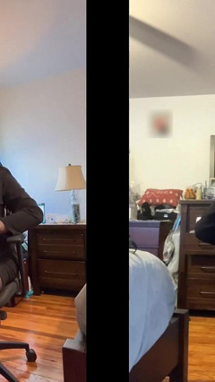 Black Baby Danae in Sexy Skirt Suit Hitching up Her Skirt thumbnail