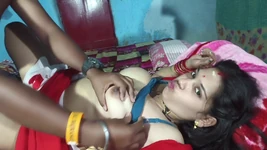 Hot Indian Desi Bhabhi Romance and Kissing Scenes and Fucked by Her Old Boyfriend at Home