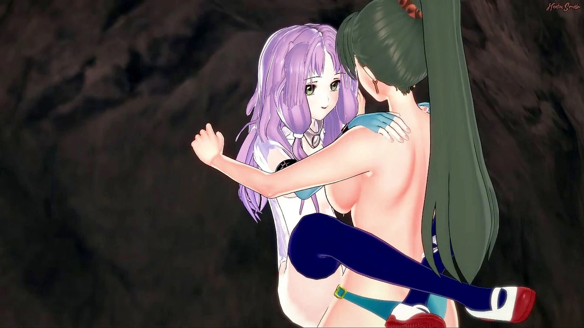 弗洛琳娜与lyn发生女同性恋，骑她的穿戴式假阳具。火纹章成人。 Hentai_Smash出演 由 Hentai Smash: 裸体 色情 | Faphouse