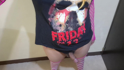 fermerino: 我女性化后我的新身体被延长：我的大奶子在我撸撸我的鸡巴时哺乳