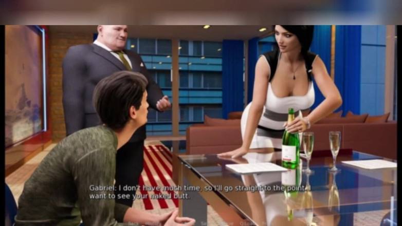 3DXXXTEEN2 Cartoon: Anna ha un assaggio del cazzo del suo capo - sesso...