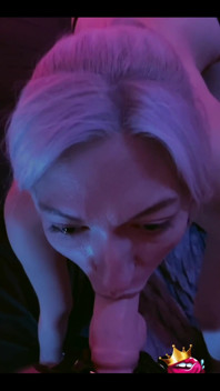 Watching Me Suck a Dildo in the Strap-on