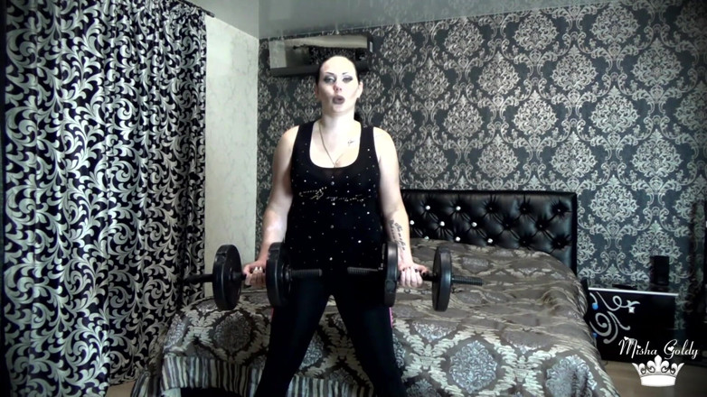 Goddess Misha Goldy: Beating my last weight lifting challenge! More than 50 times per...