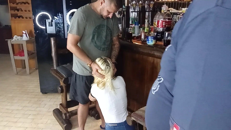 18blondteen: Tem Rosto Fodido Pelo Namorado E Seu Melhor Amigo