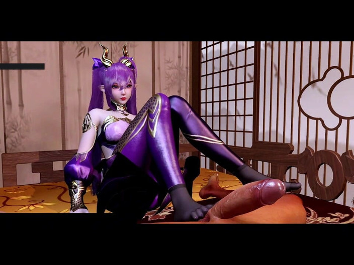 X Hentai: 3D Curves Glow: booty girl unchained - 3D Animation hentai