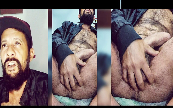 Stink HairyMale: Stönande, rökning, andning