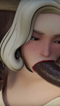 Mercy Out of Cash Services Două pule mari și negre - porno interrasial 3D Overwatch