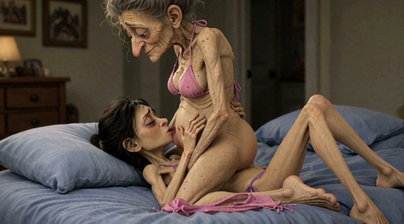 YOUR BEST FANTASY: Bătrână își freacă vaginul de o tânără