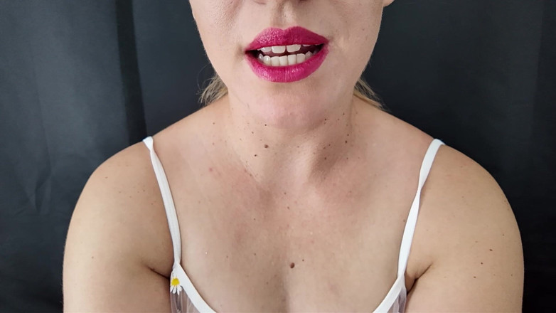 Stacey Reid: Red Lips Blowjob JOI Cum Countdown From 60