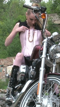 Bitch on the bike