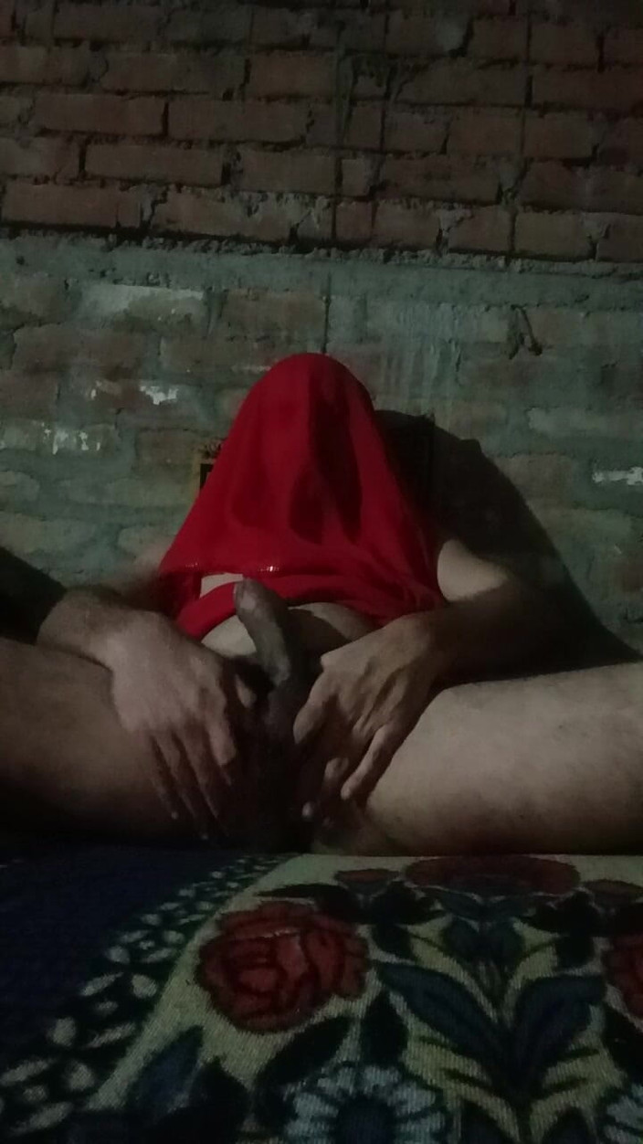 Desi shikha: Roter sari, mein riesiger arsch und schwanz