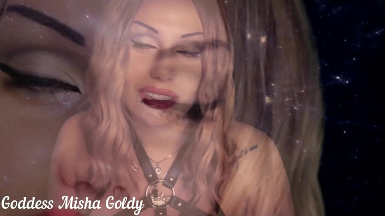 Goddess Misha Goldy: Asmr fascinant și contact vizual! Îți voi îmbrățișa castitatea mentală! Instrucțiuni de masturbar