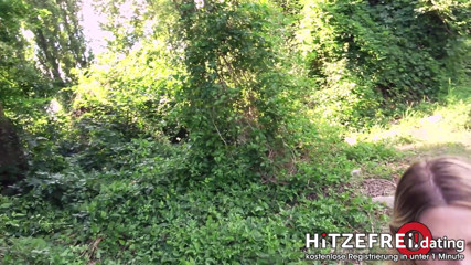 Hitzefrei: Shameless riverside-fucking with Mia Blow & boats pass by! Big tits