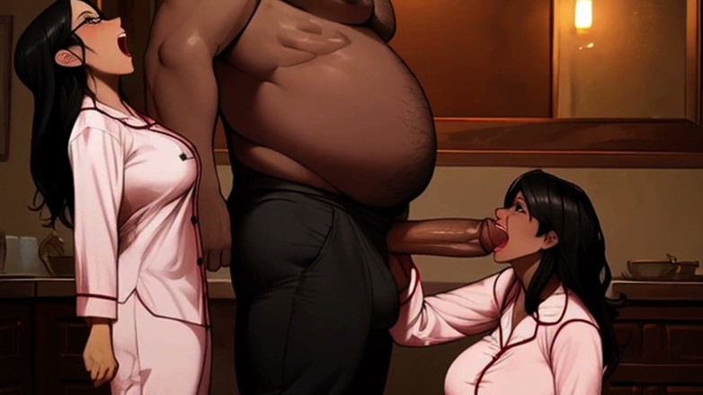 Spicy Toons: Maria the MILF Teaches Her Stepdaughter How to Suck Dick