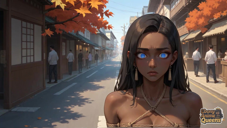 Ebony Anime Queens: La dea prosperosa fornisce una sborrata orale audacemente flamiosa, deliziosamente...