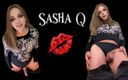 Sasha Q: Shemale Pulls Down Jeans to Knees and Jerks off Cock