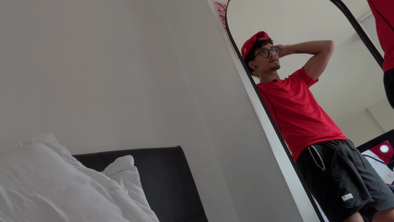 Andcristiann: Straight Lowers the Blinds Because His Neighbor Sees Him Masturbating
