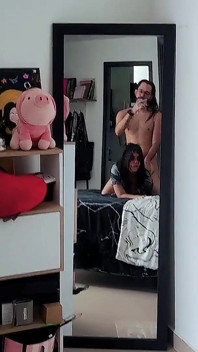 Sexy Amateur Couple Fucking in Front of the Mirror
