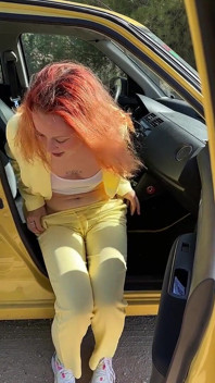 Fez xixi fora do carro!