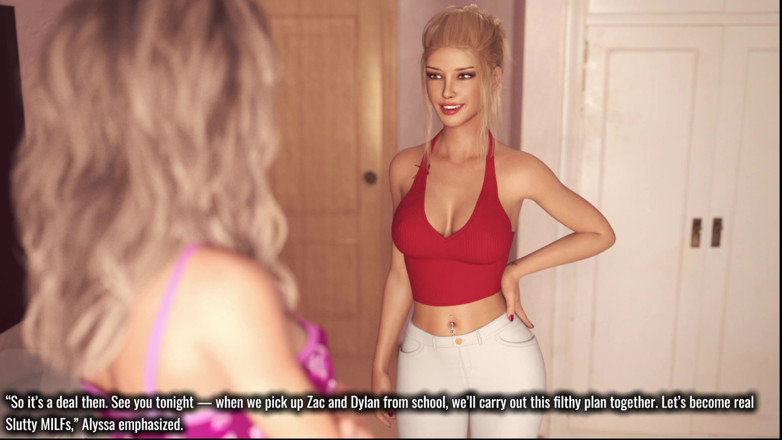 Hotgame Studio X: Awam Real Fuck - Retro Theme - Alyssa and Sophia Plan a...