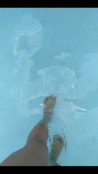 White Nails + Pool = Video for You Lol