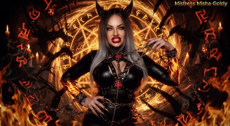 Goddess Misha Goldy: My Words Carve Hell Into Your Mind While Your Dick...