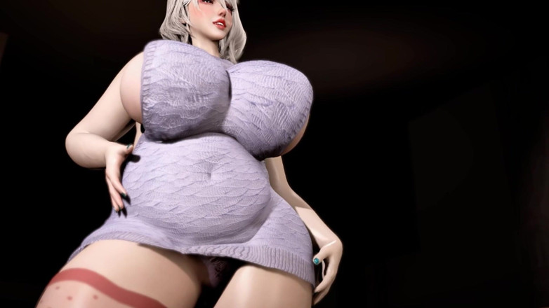 Why fuck so hard: 3D reife milf des 3D-bBW wurde von einem alten großen schwanz...
