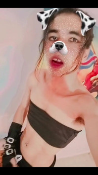 Masturbating