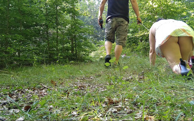 Toilet Mommy: Submissive Slave Walks Like a Dog on a Leash