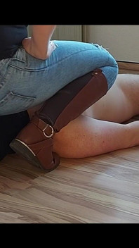 I sit on your face with my jeans