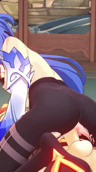 Genshin Impact - ganyu y aether escena de sexo apasionada - animación hentai en 3d
