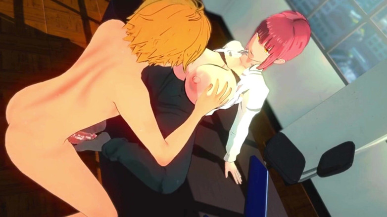 NSFWOtaku: Chainsawman - makima office pleasure - animasi hentai 3d