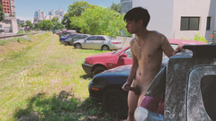 Extremalchiki: Latino Twink Wank Parkování na vlakovém nádraží