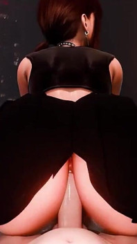 Kobeni Power Makima omgekeerde cowgirl pov