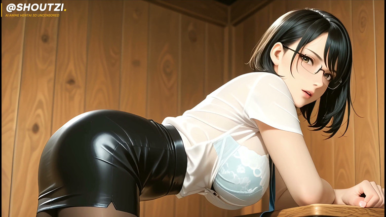 Shoutzi Anime Hentai3D Uncensored: Mei De Heta Kontorsglasögonen Slampa Ny Harem Tjej Skrivbord Avsugning...