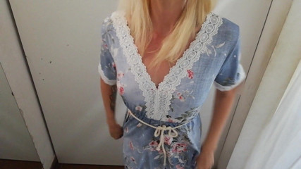 Cuteblonde666: Outdoor nudity in cloakroom