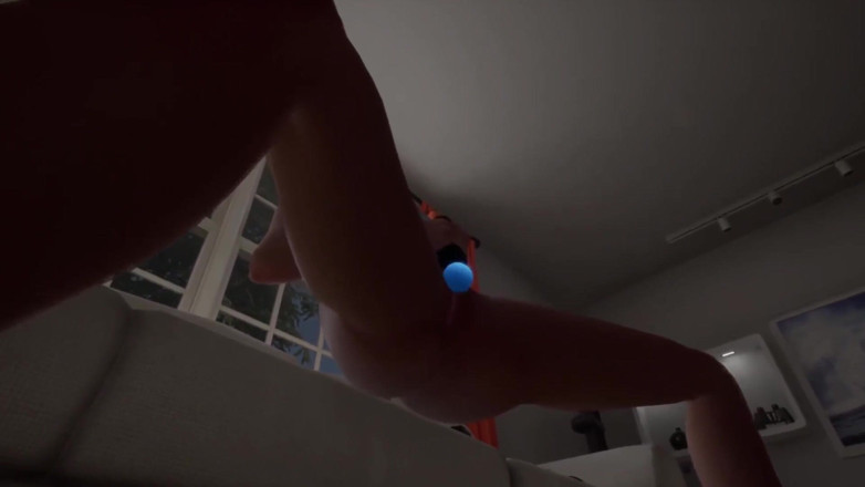 Wraith ward: Mädchen masturbiert in vr