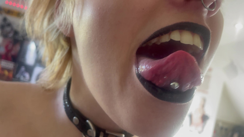 Glitterqueen1999: Ústa turné černá rtěnka goth