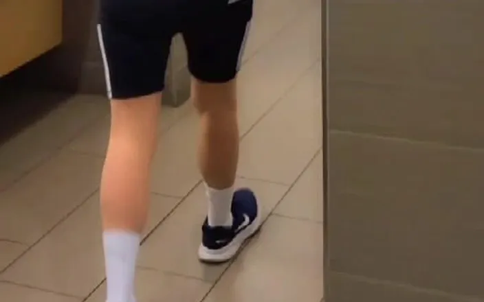 Kinkytwinkpamps: Femboy Wears Yoga Shorts Over Enema at Mall