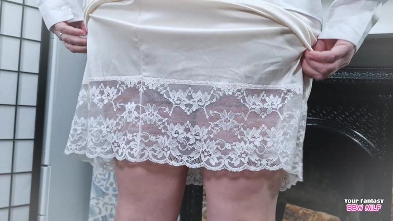 BBW_Wife: Mătușa Janes Sutien și chiloți