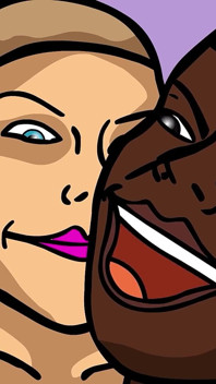Dua penari striptis hot sama dua pengacara kulit hitam mereka
