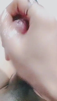 Asmr, POV - Asian College Girl Ladyboy Strokes Her Tiny Cock and Cums Twice