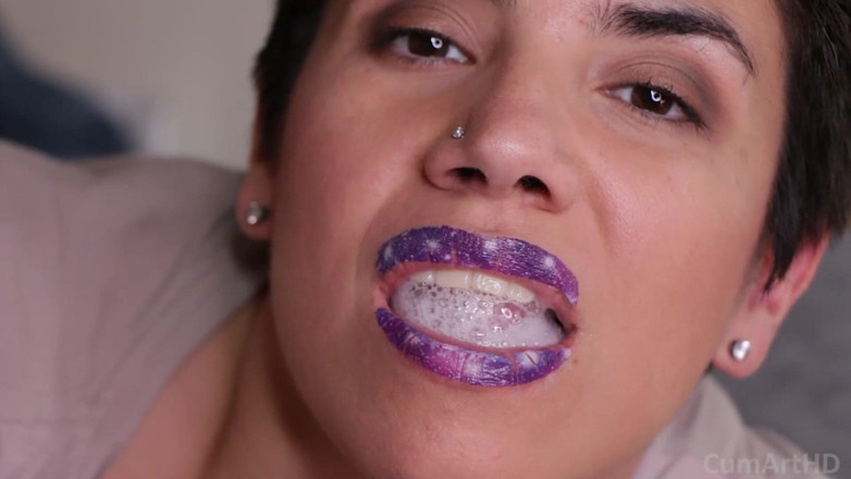 TheArtOfCum: Close up Blowjob and Mouthful
