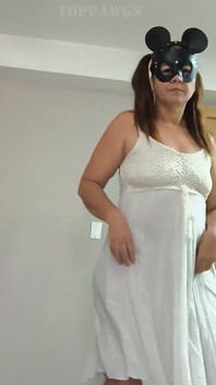 Big Butt Granny Loves Her New Dress