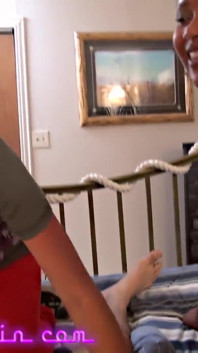 Neighbor's Wife Talks Her Bbbw Girlfriend Into Swallowing My Cum